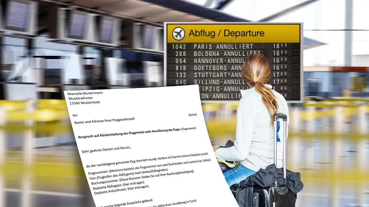 Aktuell werden viele Flüge von den Fluggesellschaften storniert. Doch Urlauber können ihr Geld zurückverlangen.