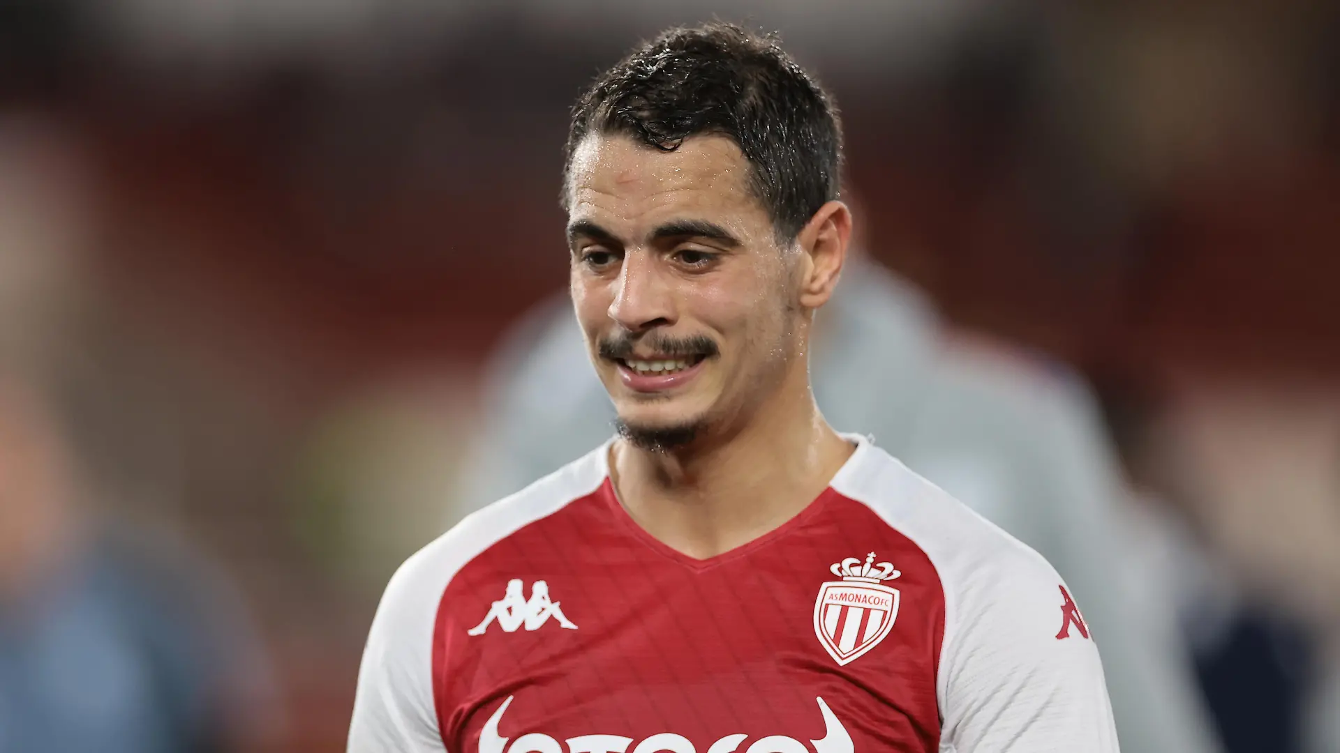 February 23, 2023, Monaco: Monaco, Monaco, 23rd February 2023. Wissam Ben Yedder of AS Monaco scores a penalty to level the game at 1-1 during the UEFA Europa League match at Stade Louis II, Monaco. (Credit Image: © Jonathan Moscrop/CSM via ZUMA Press Wire