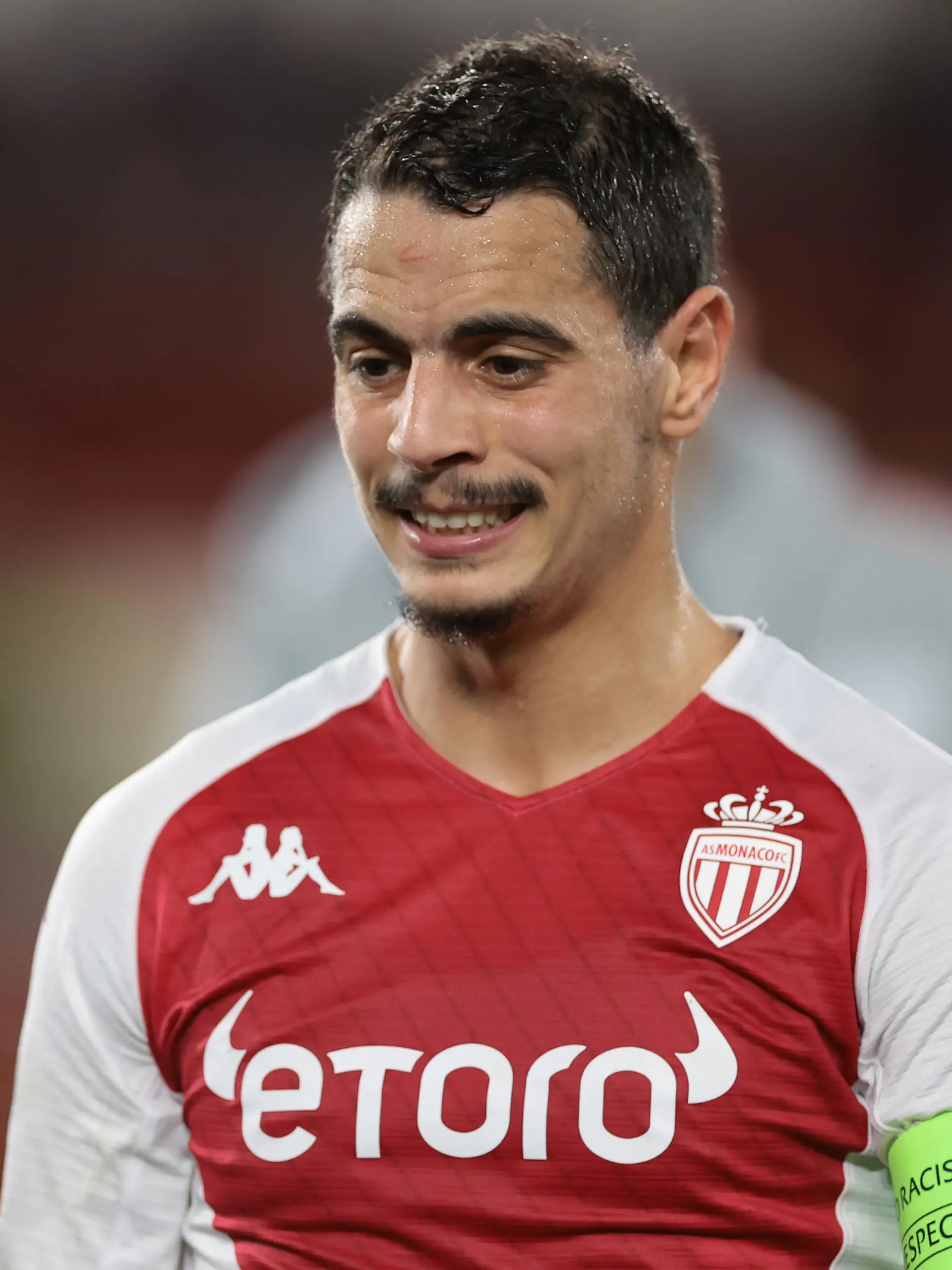 February 23, 2023, Monaco: Monaco, Monaco, 23rd February 2023. Wissam Ben Yedder of AS Monaco scores a penalty to level the game at 1-1 during the UEFA Europa League match at Stade Louis II, Monaco. (Credit Image: © Jonathan Moscrop/CSM via ZUMA Press Wire