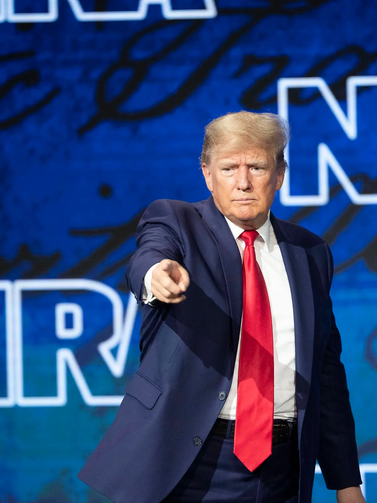 News Bilder des Tages May 27, 2022, Houston, TX, United States: Former U.S. president DONALD TRUMP gives the keynoe address at the annual leadership forum of the National Rifle Association NRA in Houston on May 27, 2022. Houston United States - ZUMAd150 20220527_znp_d150_070 Copyright: xBobxDaemmrichx