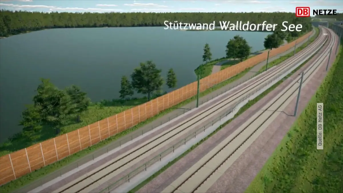 Trasse am Walldorfer See