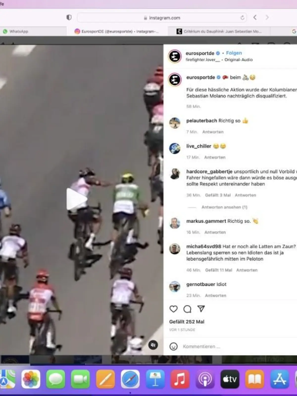 Juan Sebastian Molano hat völlig den Verstand verloren.