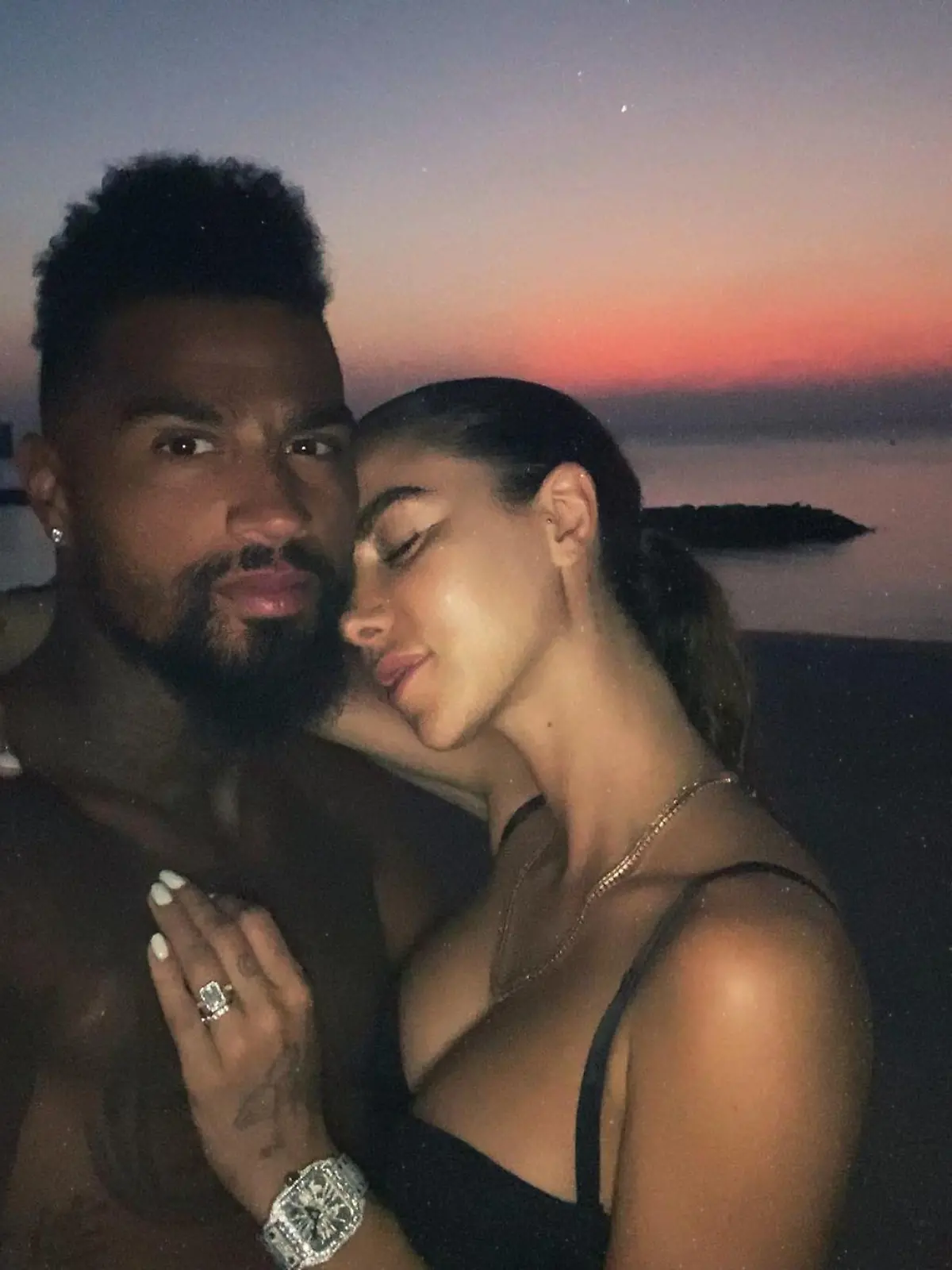 Kevin-Prince Boateng und Valentina Fradegrada werden heiraten.