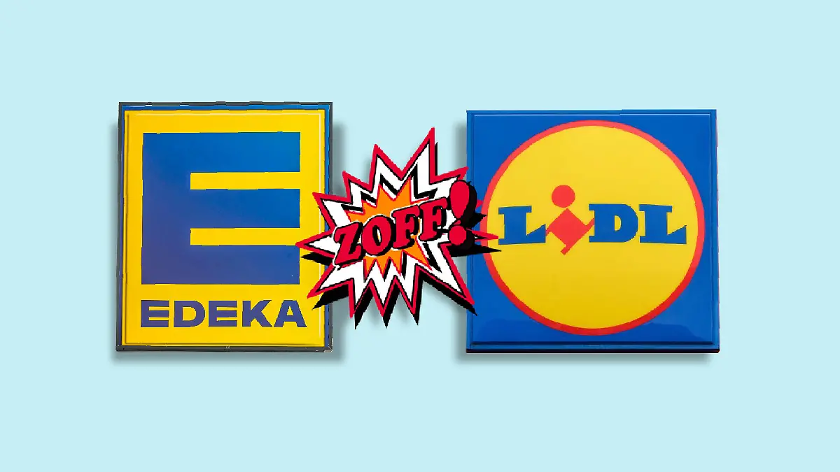Edeka und Lidl machen sich bei Facebook über den anderen lustig.