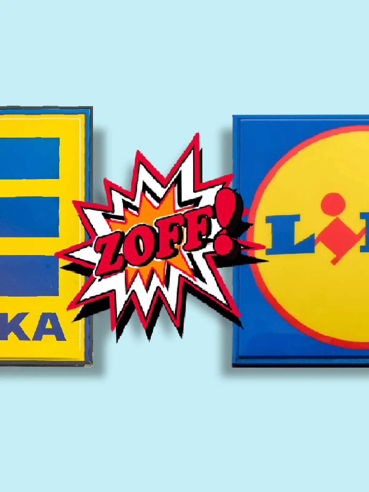 Edeka und Lidl machen sich bei Facebook über den anderen lustig.