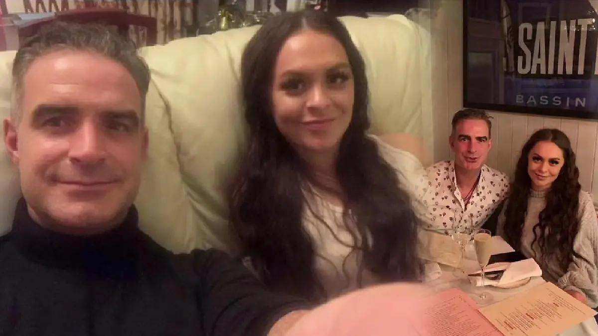 Elise Jones und ihr Vater Colm Verdon bei ihrem ersten Treffen in Irland.