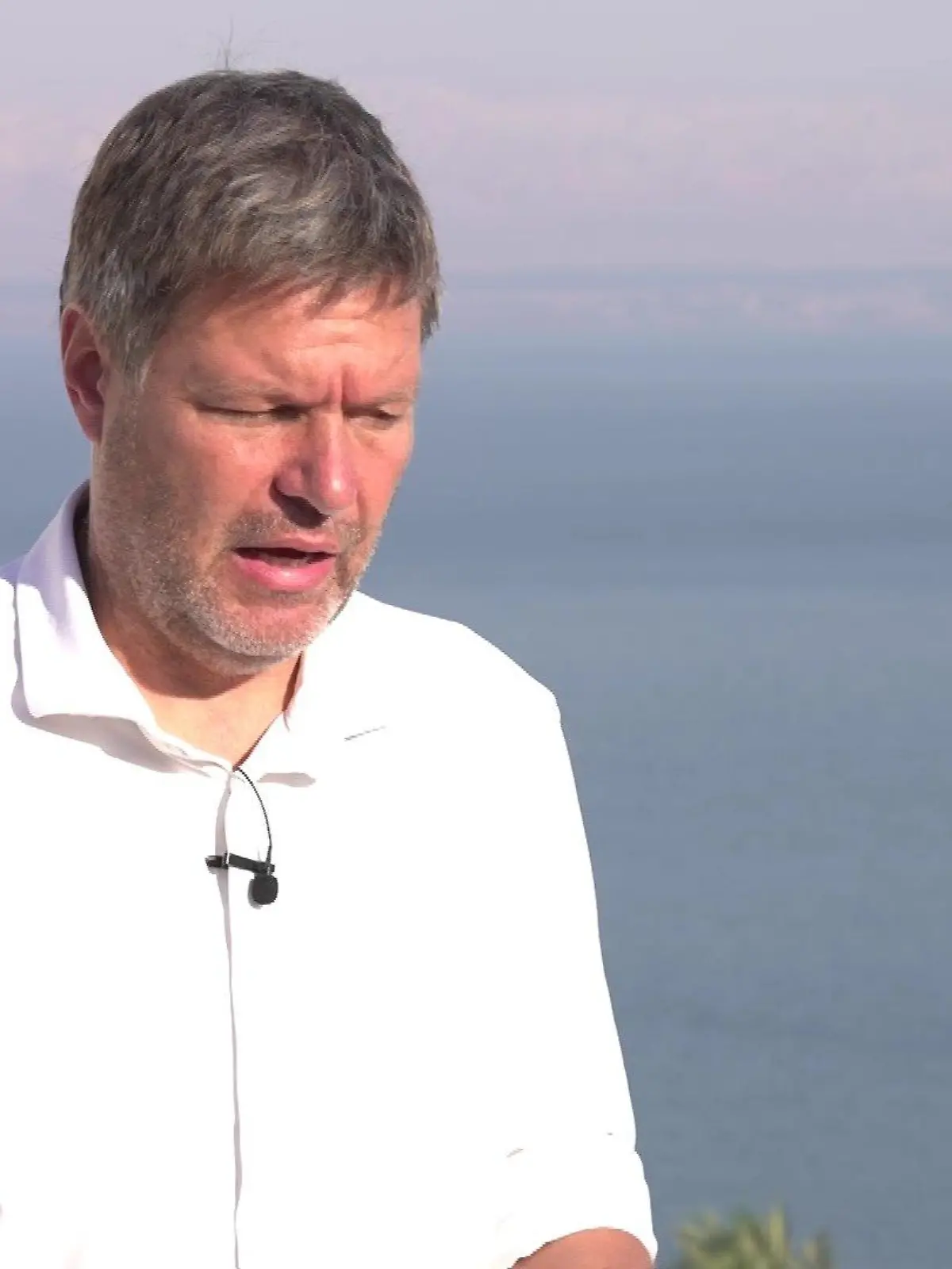 Robert Habeck im RTL/ntv-Interview in Jordanien.