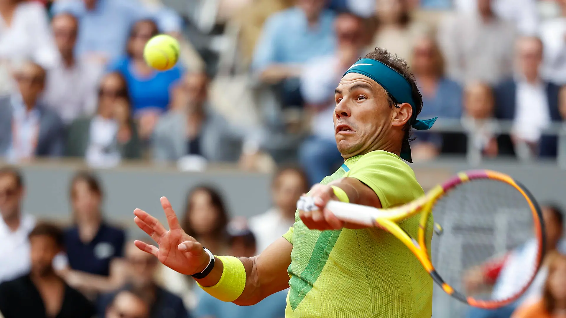French Open 2022, Rafael Nadal, Finale, Endspiel Tennis - French Open 2022 - Grand Slam / ATP, Tennis Herren / WTA, Tennis Damen / ITF - Roland Garros - Paris - - France - 5 June 2022. *** French Open 2022, Rafael Nadal, Final, Final Tennis French Open 2022 Grand Slam ATP WTA ITF Roland Garros Paris France 5 June 2022 Copyright: xJuergenxHasenkopfx