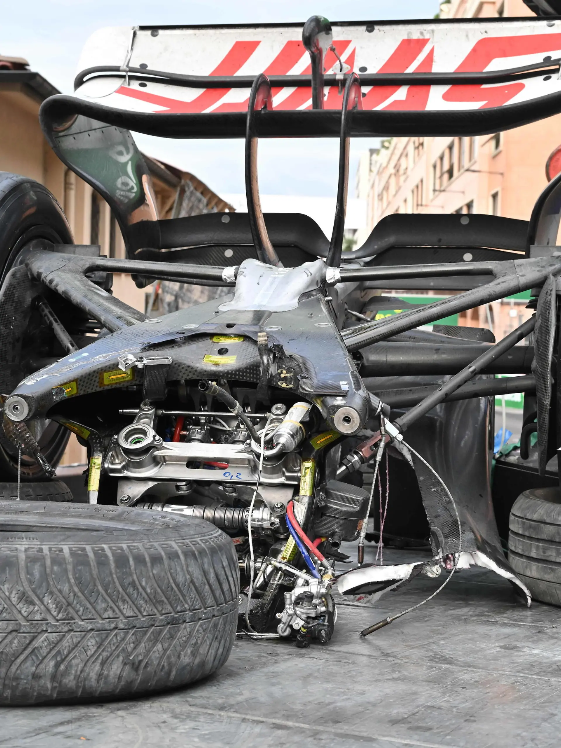crash, accident, 47 SCHUMACHER Mick ger, Haas F1 Team VF-22 Ferrari, action during the Formula 1 Grand Prix de Monaco 2022, 7th round of the 2022 FIA Formula One World Championship, WM, Weltmeisterschaft on the Circuit de Monaco, from May 27 to 29, 2022 in Monte-Carlo, Monaco - F1 - MONACO GRAND PRIX 2022 - Race DPPI/Panoramic PUBLICATIONxNOTxINxFRAxITAxBEL 00122019_29-05-2022-MCO-4095-PVE 