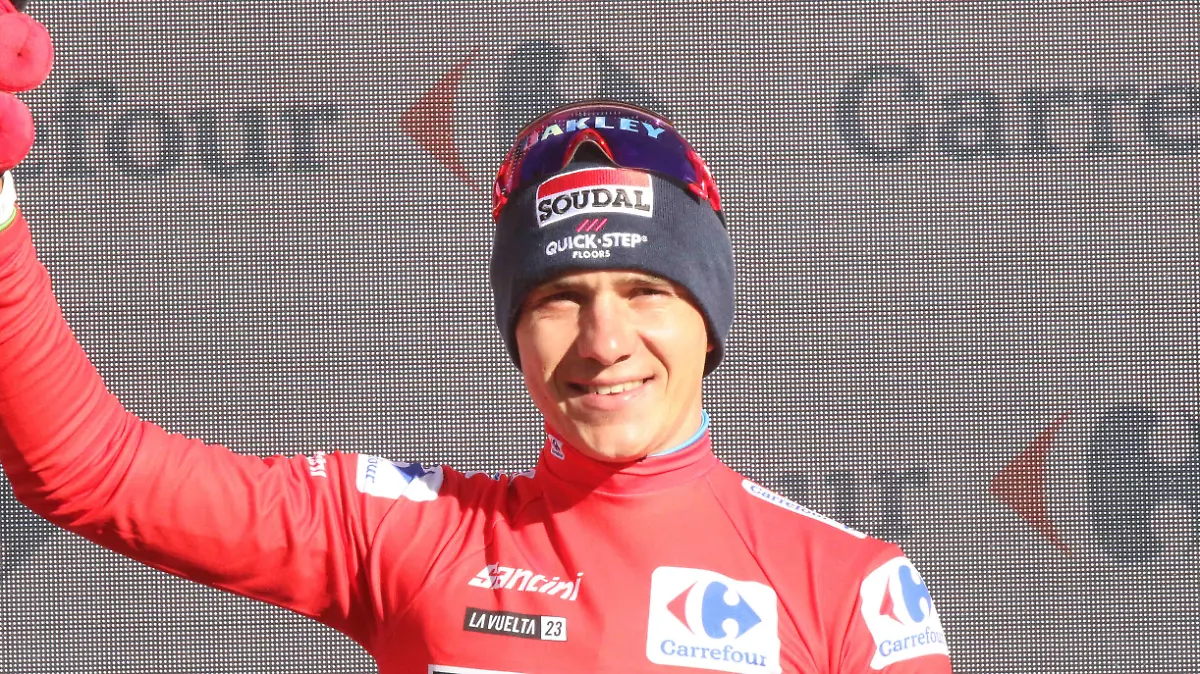 28-08-2023 Vuelta A Espana Tappa 03 Suria - Arinsal 2023, Soudal - Quickstep Evenepoel, Remco Arinsal PUBLICATIONxNOTxINxITAxFRAxNED