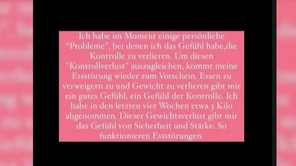 Neele Bronst offenbart Rückfall in die Essstörung.