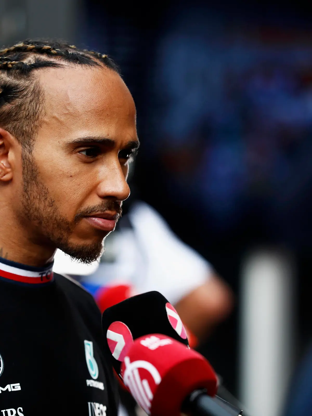  Formula 1 2022: Monaco GP CIRCUIT DE MONACO, MONACO - MAY 28: Sir Lewis Hamilton, Mercedes-AMG, talks to the press during the Monaco GP at Circuit de Monaco on Saturday May 28, 2022 in Monte Carlo, Monaco. Photo by Carl Bingham / LAT Images Images PUBLICATIONxINxGERxSUIxAUTxHUNxONLY GP2207_154218_31I3916