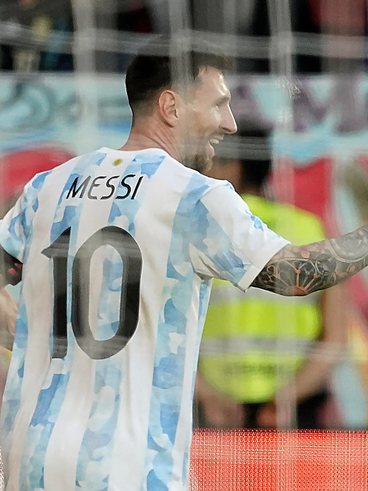 Fußball, Länderspiel, Argentinien - Estland  Argentina s Lionel Messi celebrates goal during FIFA friendly match. June 5, 2022 . 2022060581