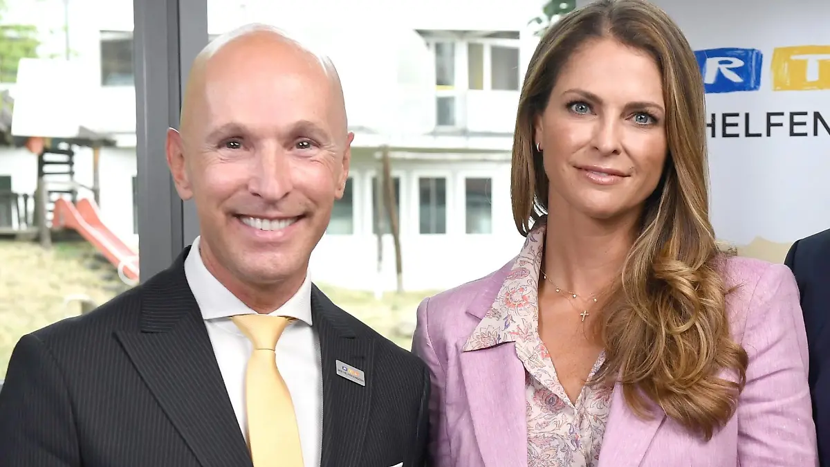 RTL-Royal-Experte Michael Begasse mit Prinzessin Madeleine von Schweden