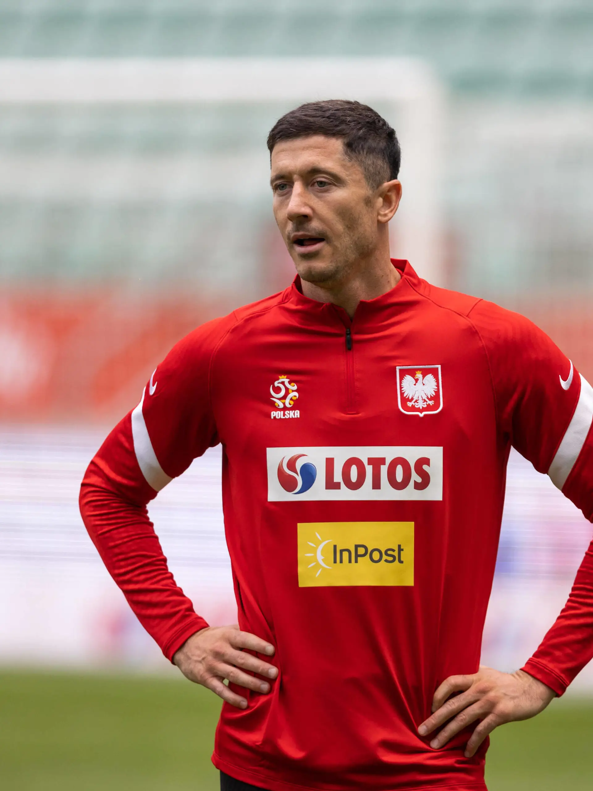  2022.05.31 Wroclaw Pilka nozna Reprezentacja Liga Narodow 2022/2023 Trening i konferencja przed Polska - Walia N/z Robert Lewandowski Foto Marcin Karczewski / PressFocus 2022.05.31 Football, Polish national team, Nationalteam UEFA Nations League 2022/2023 Poland - Wales Trening i konferencja przed Polska - Walia N/z Robert Lewandowski Foto Marcin Karczewski / PressFocus / NEWSPIX.PL --- Newspix.pl PUBLICATIONxNOTxINxPOL 20220531_MKR_017