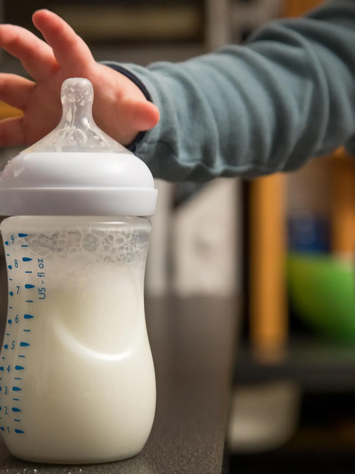 Eine Babyflasche