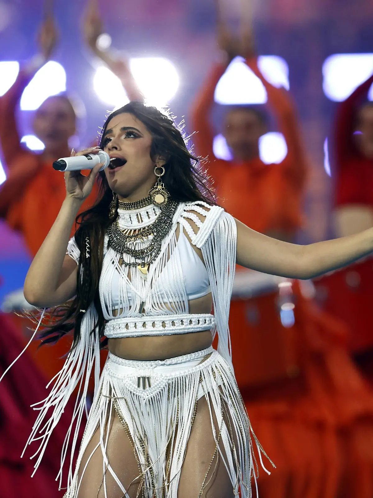  PARIS - Camila Cabello during the UEFA Champions League final match between Liverpool FC and Real Madrid at Stade de Franc on May 28, 2022 in Paris, France. ANP DUTCH HEIGHT MAURICE VAN STONE UEFA Champions League final 2021/2022 xVIxANPxSportx/xMauricexvanxSteenxIVx *** PARIS Camila Cabello during the UEFA Champions League final match between Liverpool FC and Real Madrid at Stade de Franc on May 28, 2022 in Paris, France ANP DUTCH HEIGHT MAURICE VAN STONE UEFA Champions League final 2021 2022 xVIxANPxSportx xMauricexvanxSteenxIVx 449464868 originalFilename: 449464868.jpg