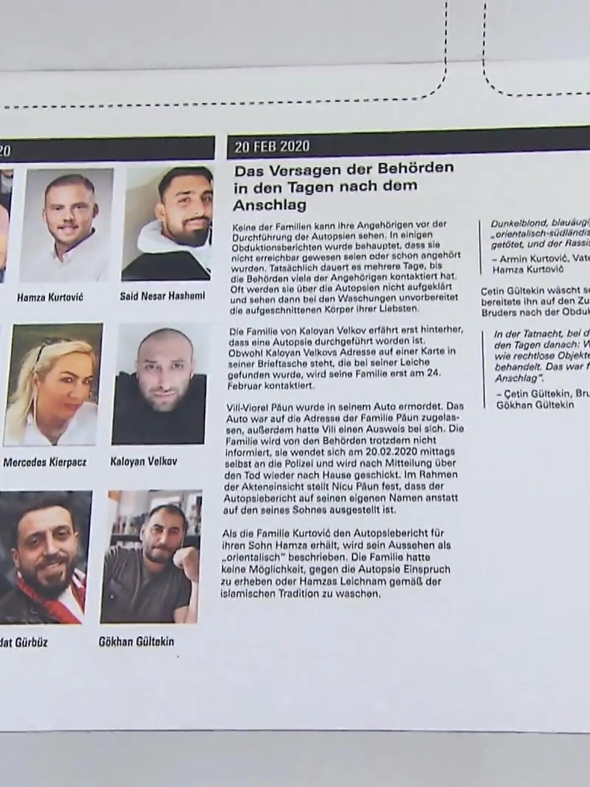 Am Abend des 19. Februar 2020 erschießt Tobias R. neun Menschen in Hanau – aus rassistischen Motiven. Auch zwei Jahre nach der Tat sind für die Angehörigen der Verstorbenen noch viele Fragen offen. So war beispielsweise der Notruf der Polizei nicht erreichbar. Die Opferinitiative „19. Februar“ hat ein Gutachten in Auftrag gegeben, das die Tatnacht rekonstruiert. Und dieses Gutachten soll vor allem eines zeigen: Fehler über Fehler. Mehr im Video.