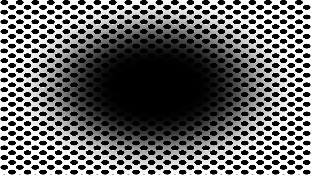 Schwarzer Fleck, der sich auszudehnen scheint