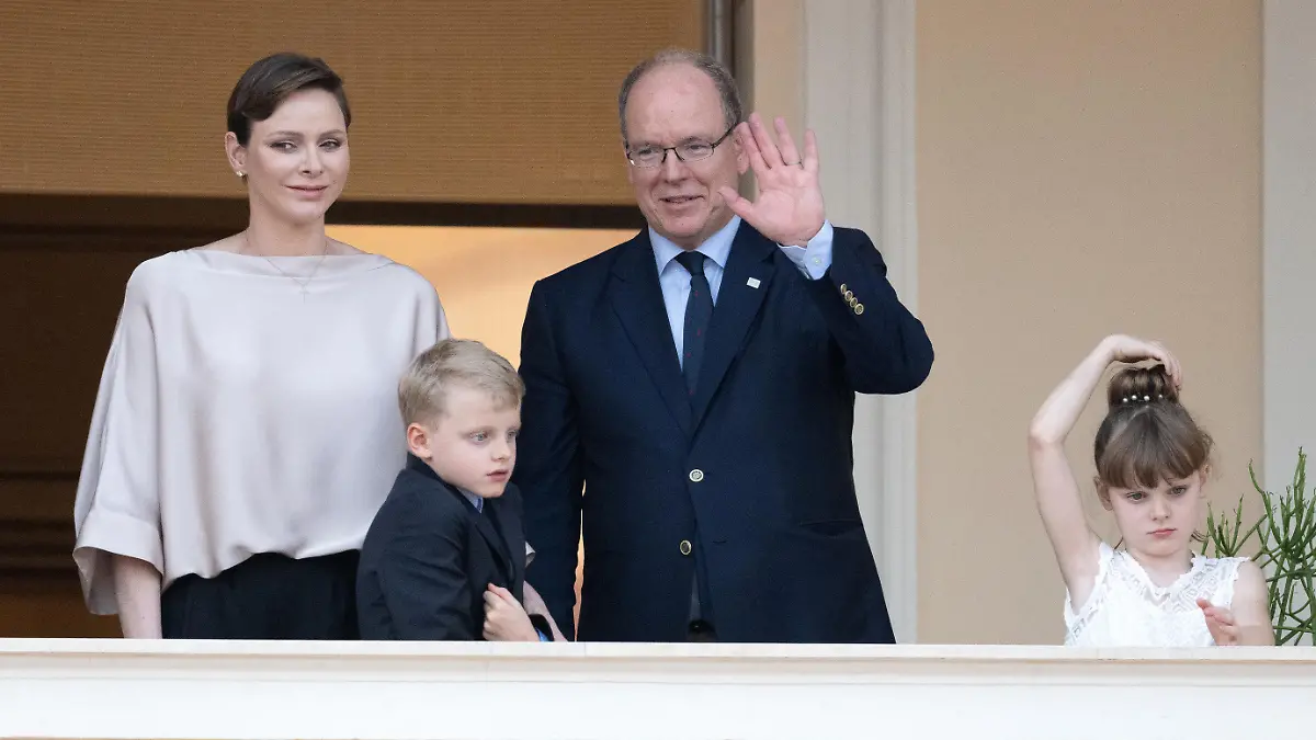 NO TABLOIDS: Prince Albert II of Monaco , Princess Charlene of Monaco, Prince Jacques of Monaco and Princess Gabriella of Monaco attend the Saint Jean Day ceremony in Monaco, Photo by David Niviere/ABACAPRESS.COM