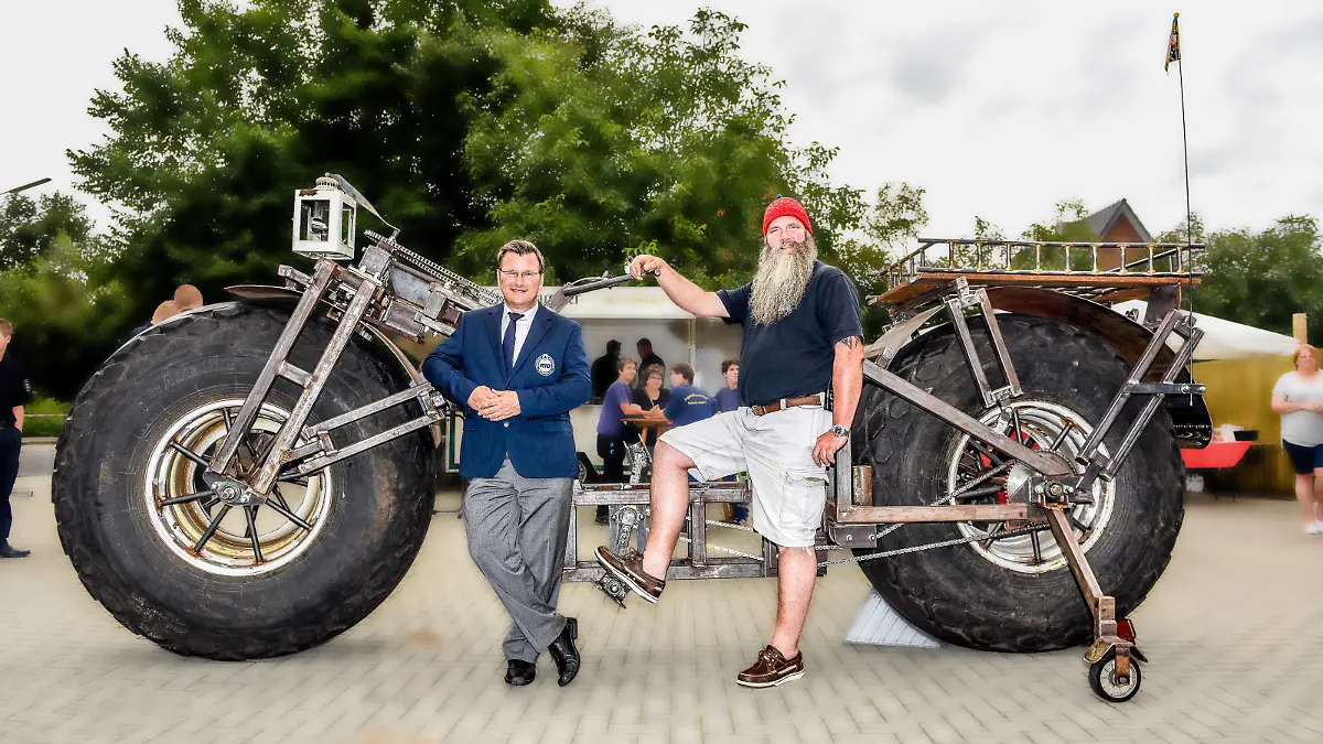 Das schwerste Fahrrad der Welt stammt aus Schleswig-Holstein.