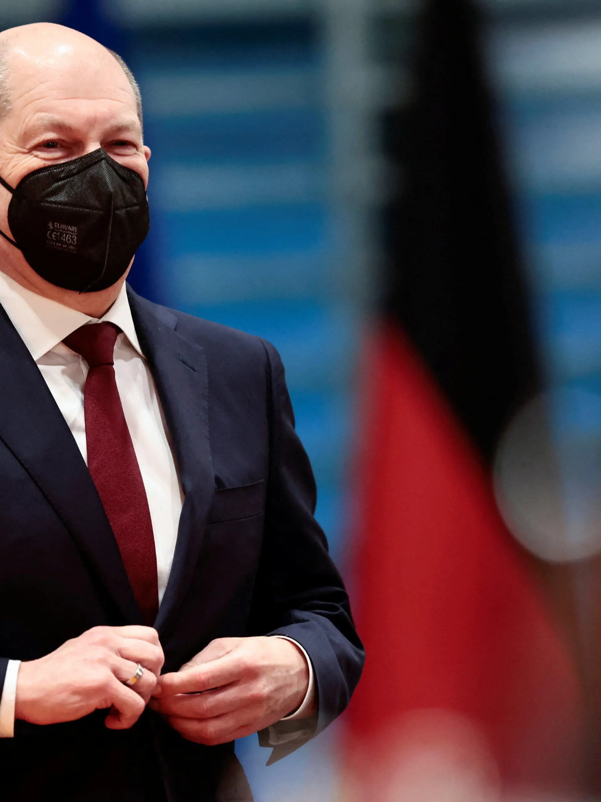 12.01.2022, Berlin: Bundeskanzler Olaf Scholz (SPD) nimmt an einer Kabinettssitzung im Kanzleramt teil. Foto: Hannibal Hanschke/Reuters/Pool/dpa +++ dpa-Bildfunk +++
