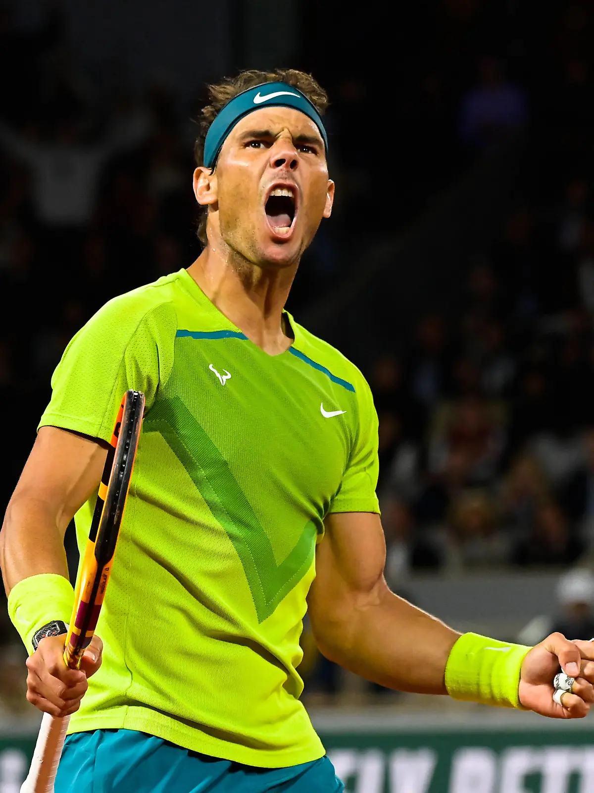  Attitude - Joie de Rafael Nadal  Espagne  TENNIS : Roland Garros 2022 - Internationaux de France - 31/05/2022 FedericoPestellini/Panoramic PUBLICATIONxNOTxINxFRAxITAxBEL