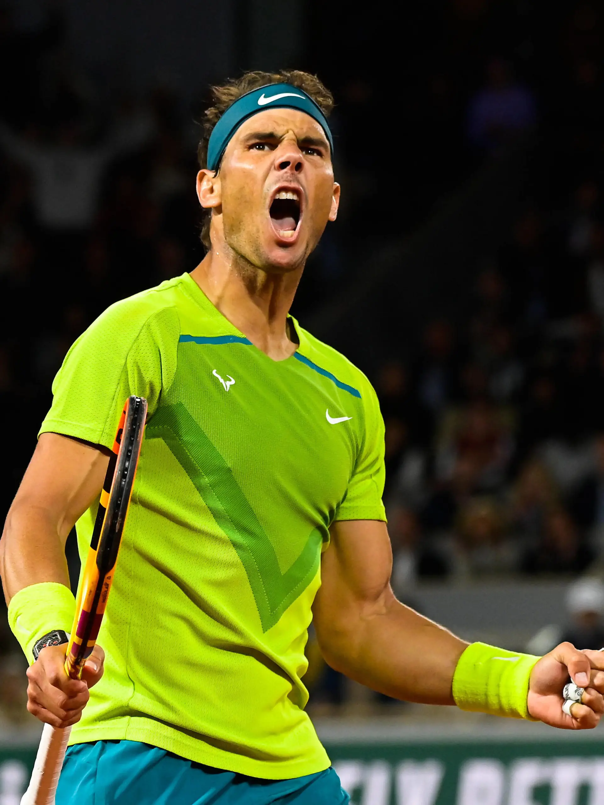  Attitude - Joie de Rafael Nadal  Espagne  TENNIS : Roland Garros 2022 - Internationaux de France - 31/05/2022 FedericoPestellini/Panoramic PUBLICATIONxNOTxINxFRAxITAxBEL