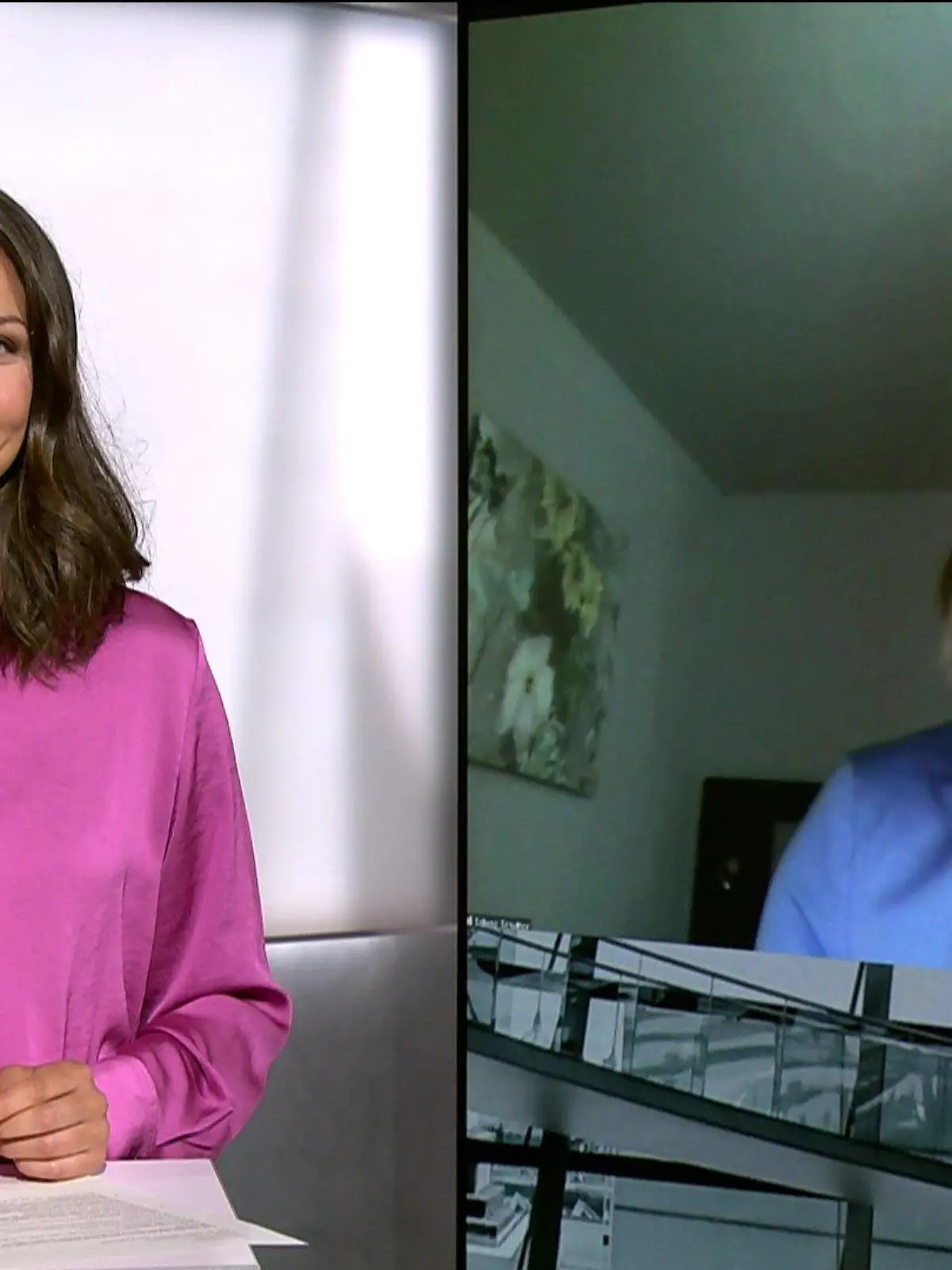 Tamara Bilic spricht mit Prof. Sabina Schutter
