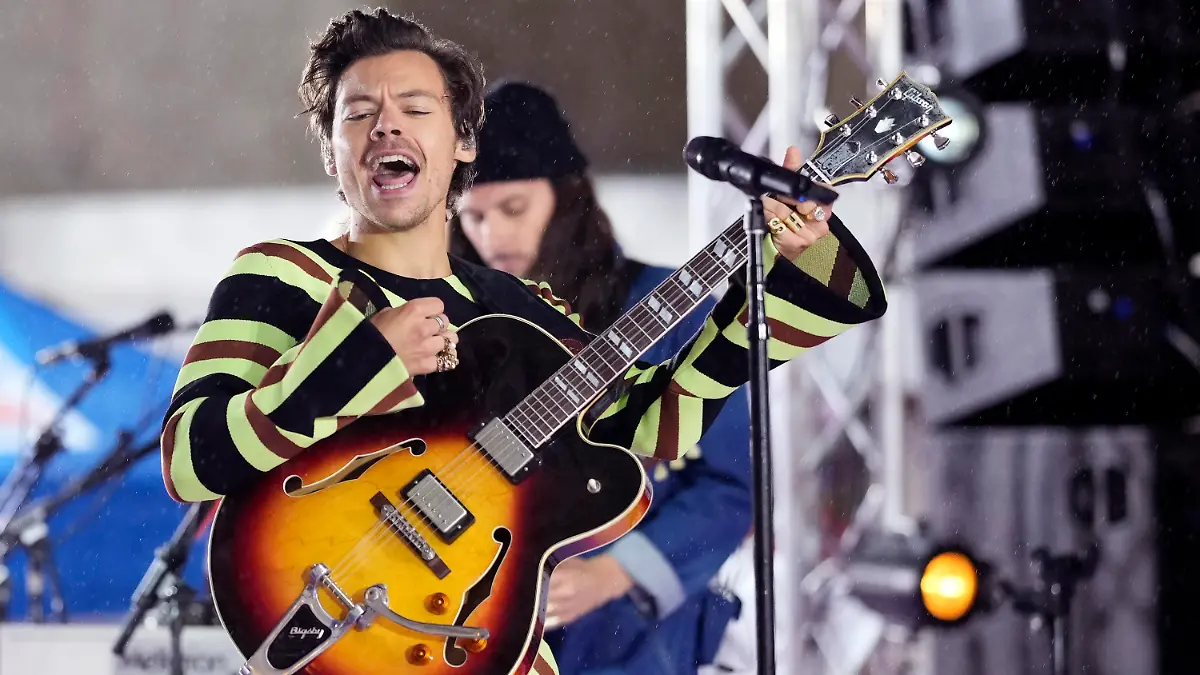 Harry Styles performs on NBC's "Today" show at Rockefeller Plaza on Thursday, May 19, 2022, in New York. (Photo by Charles Sykes/Invision/AP)