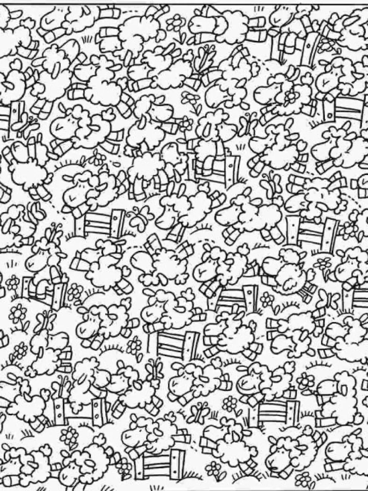 Suchbild Küken zwischen Schafen