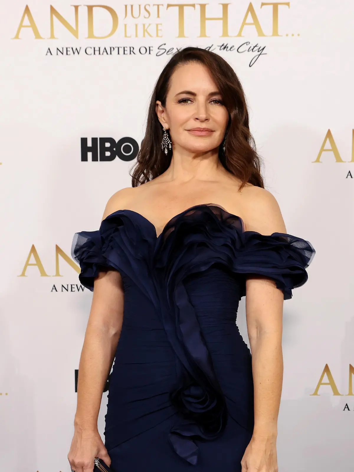 Kristin Davis poses during the red carpet premiere of the "Sex and The City" sequel, "And Just Like That," in New York City, U.S. December 8, 2021. REUTERS/Caitlin Ochs