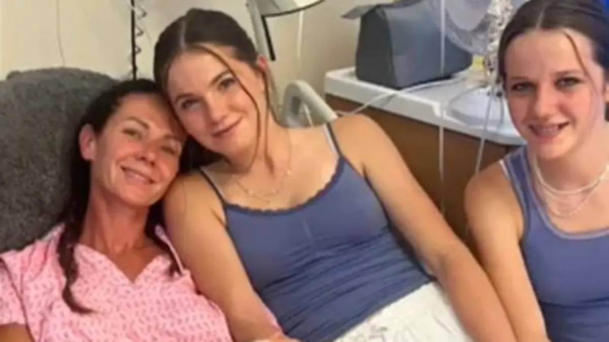 Abby Cohen freute sich über den Besuch ihrer Töchter im Krankenhaus.