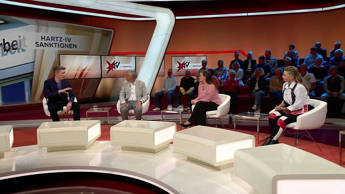 Bei "stern TV am Sonntag" diskutierten die Teilnehmer darüber, ob Sanktionen gegen Hartz-IV gerechtfertigt sind oder nicht.