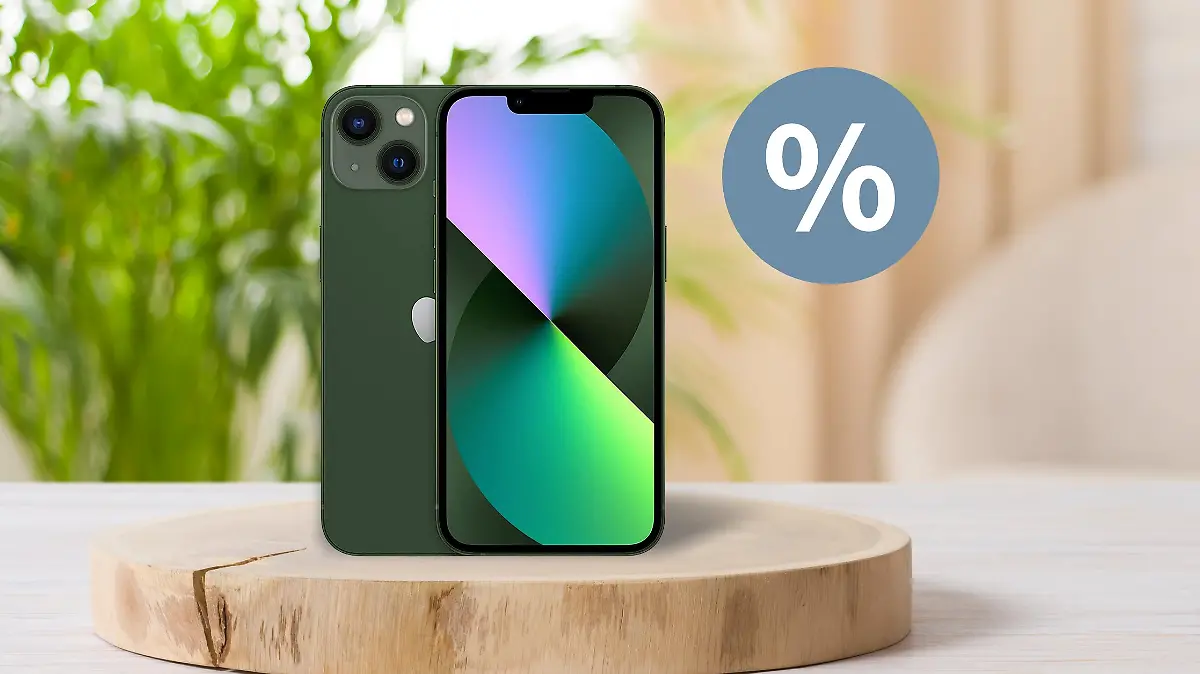 iPhone 13 in grün in einer Collage.