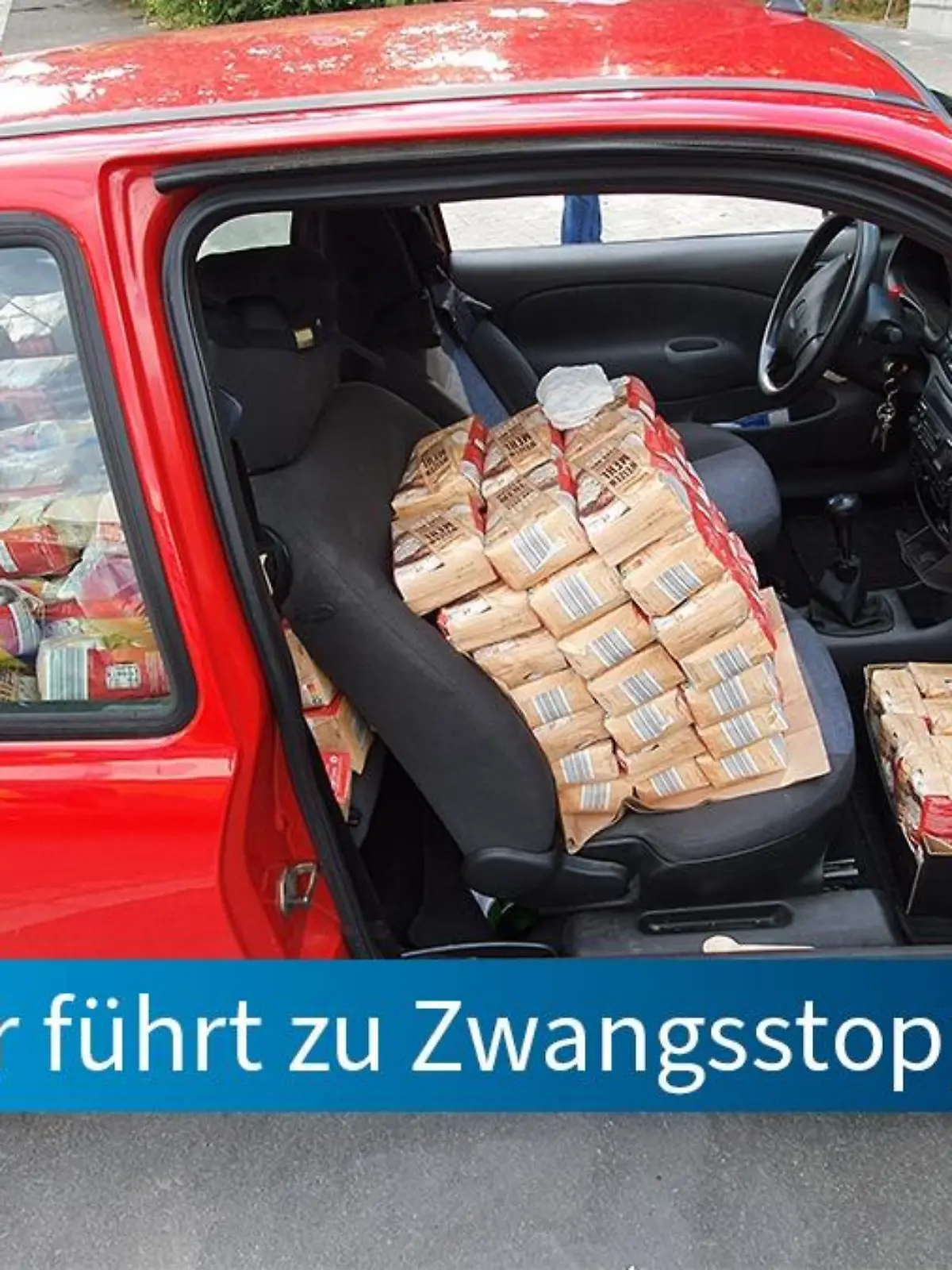 Ein Auto voller Mehl