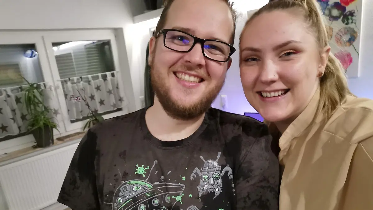 Dieses Foto, aufgenommen an Patricks Geburtstagsfeier, war einer der letzten sorglosen Momente, den die beiden miteinander erlebten.
