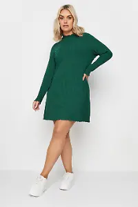 Strickkleid in Grün