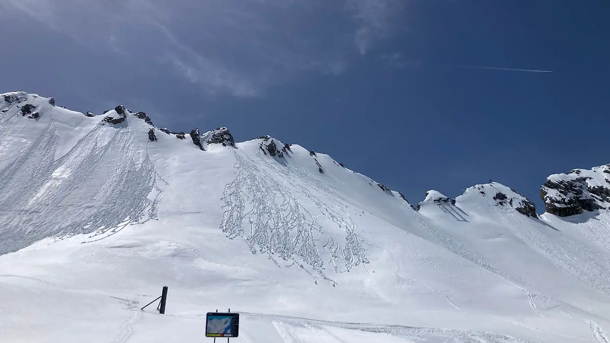 Blick auf die Hänge der Zugspitze.