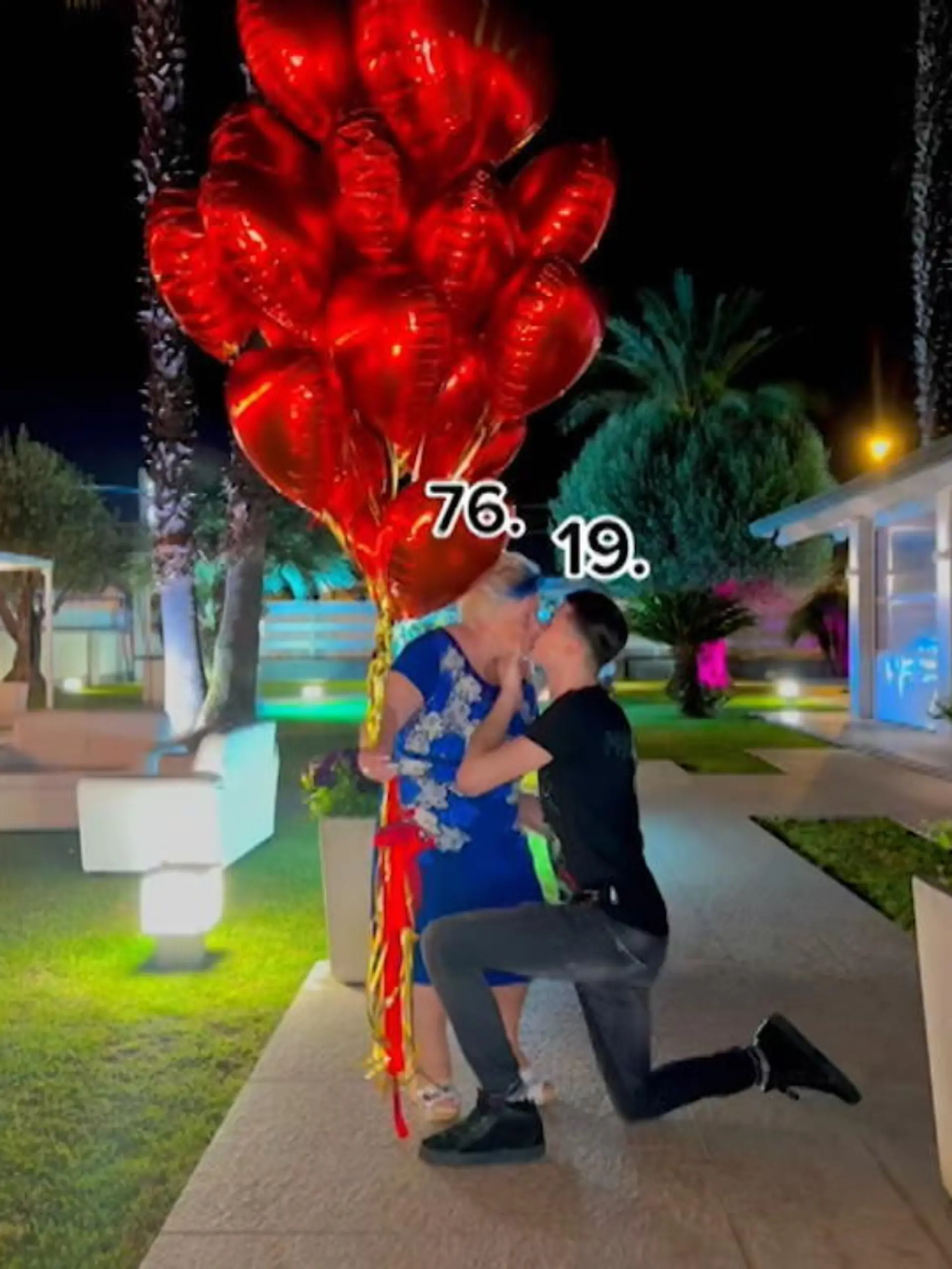 Giuseppe D’Anna hat mit seinem Heiratsantrag eine heiße Debatte ausgelöst – denn, seine zukünftige Frau ist 57 Jahre älter als der 19-Jährige. Auf TikTok teilte er einen Zusammenschnitt von Fotos des Antrags. Der große Altersunterschied sorgte jedoch dafür, dass nicht alle Zuschauer dem baldigen Paar gratulierten.