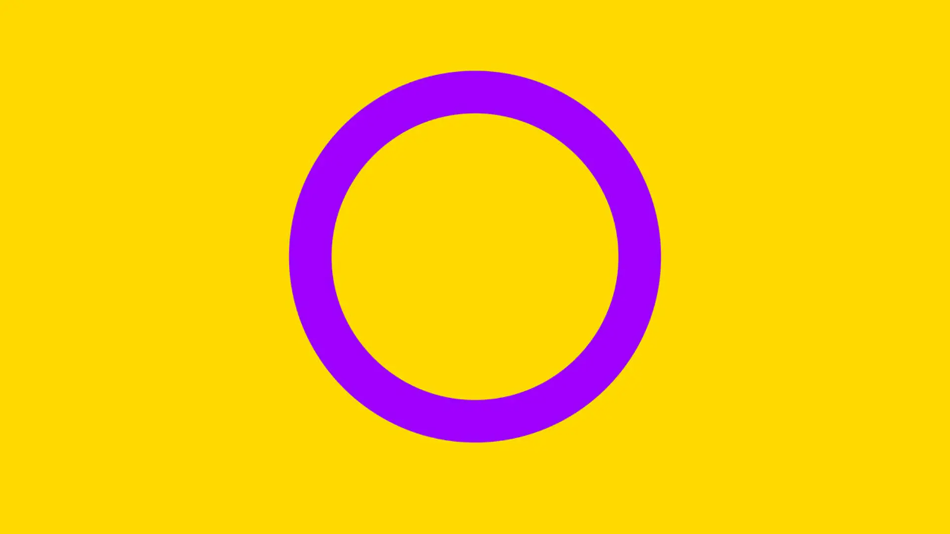 Intersexual symbol people, flat icon. Symbol of usual sexual orientation. Vector illustration of a colorful element