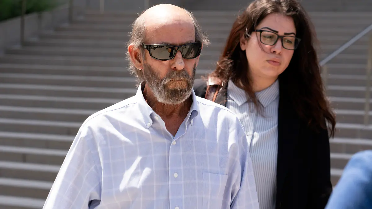 Defendant Jerry Boylan, captain of the Conception, leaves federal court in Los Angeles, Thursday, May 2, 2024. A federal judge on Thursday sentenced Boylan the scuba dive boat captain to four years in prison and three years supervised release for criminal negligence after 34 people died in a fire aboard the vessel. (AP Photo/Richard Vogel)