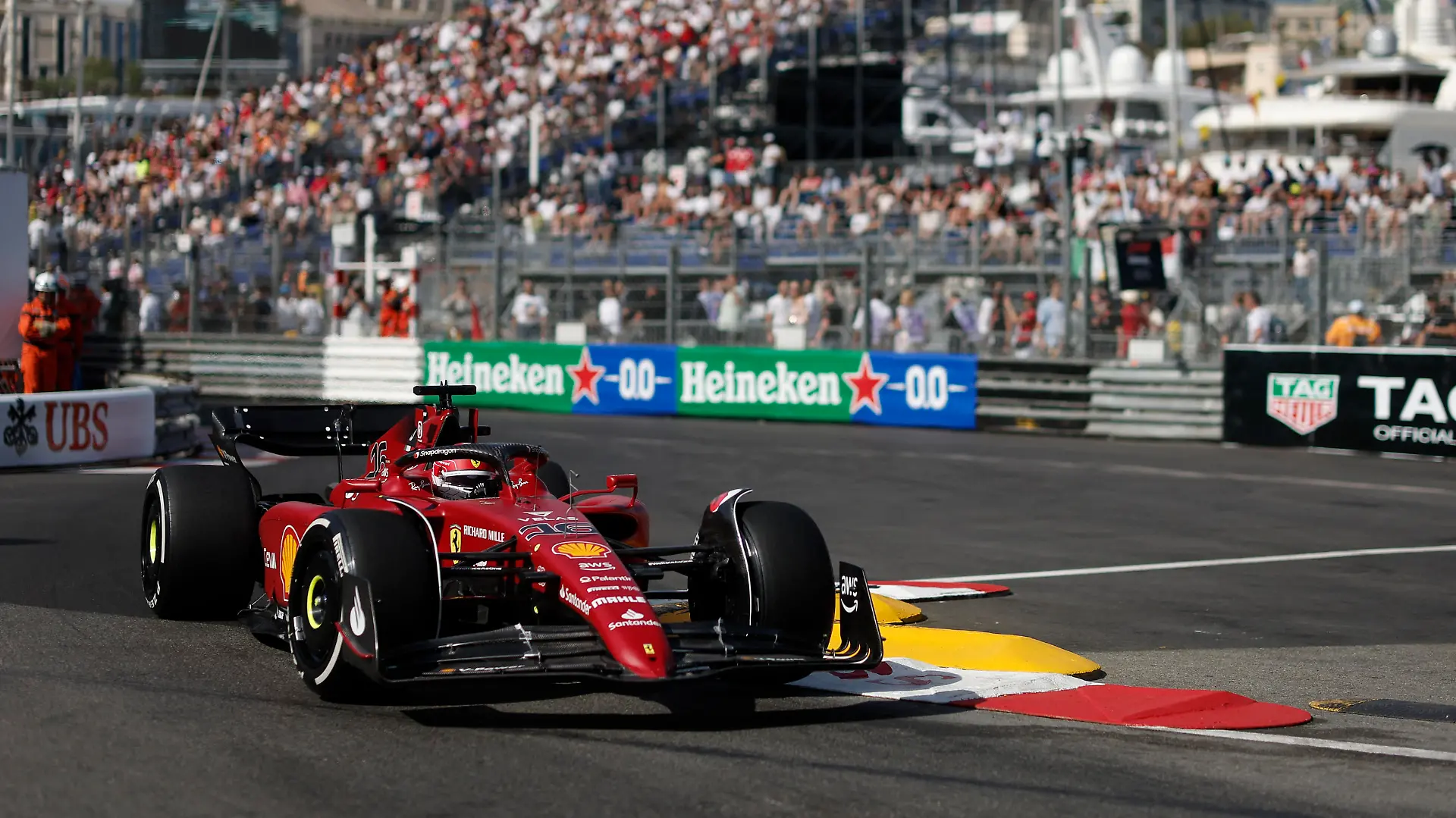 Formula One F1 - Monaco Grand Prix - Circuit de Monaco, Monte Carlo, Monaco - May 27, 2022 Ferrari's Charles Leclerc in action during practice REUTERS/Benoit Tessier