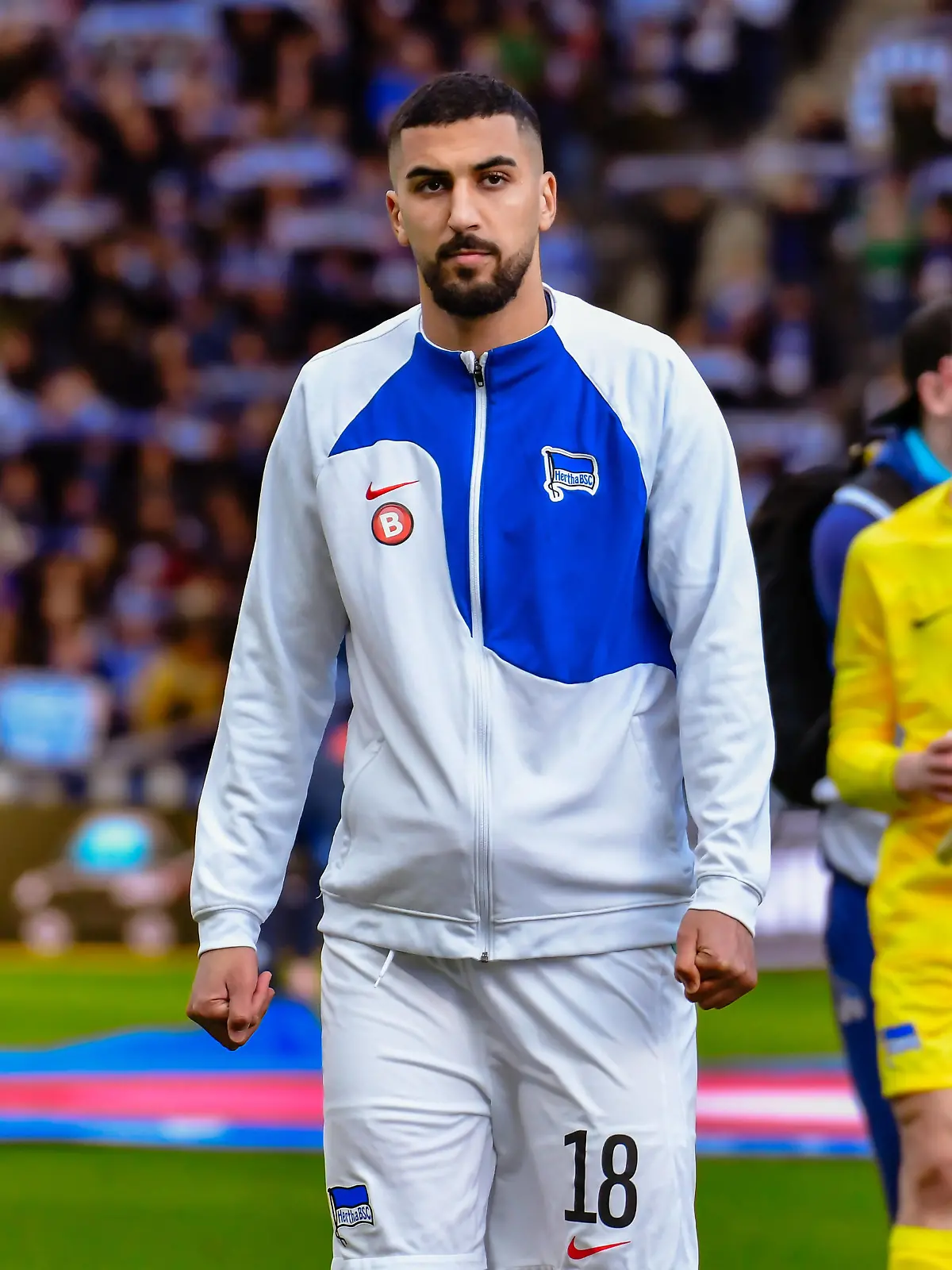 17.03.2024, xlakx, Fussball 2. Bundesliga, Hertha BSC - FC Schalke 04, emspor, v.l. Aymen Barkok Hertha BSC 18 DFL/DFB REGULATIONS PROHIBIT ANY USE OF PHOTOGRAPHS as IMAGE SEQUENCES and/or QUASI-VIDEO Berlin *** 17 03 2024, xlakx, Soccer 2 Bundesliga, Hertha BSC FC Schalke 04, emspor, v l Aymen Barkok Hertha BSC 18 DFL DFB REGULATIONS PROHIBIT ANY USE OF PHOTOGRAPHS as IMAGE SEQUENCES and or QUASI VIDEO Berlin