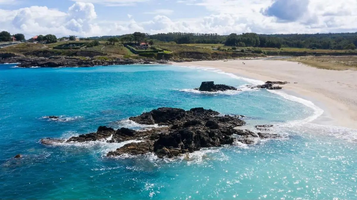 Strand von Malpica de Bergantinos in Spanien