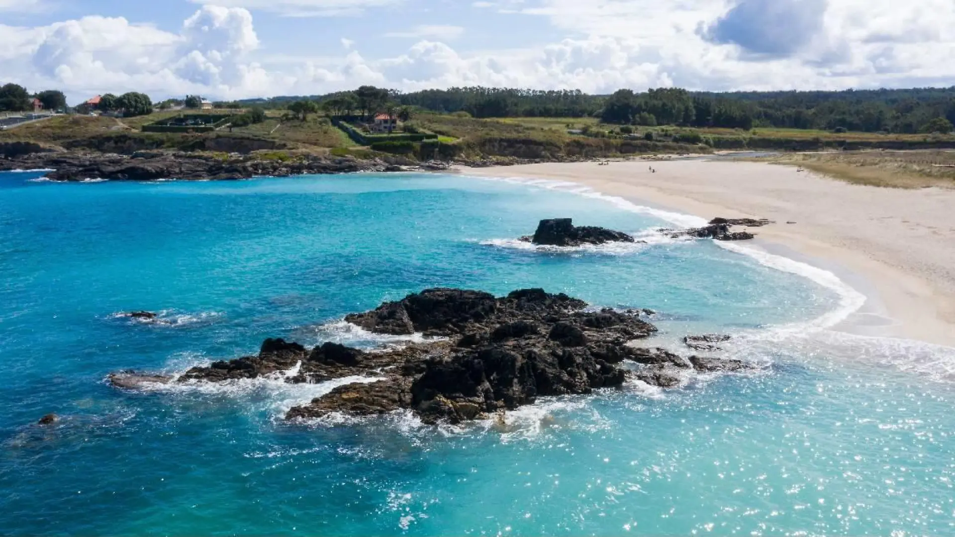 Strand von Malpica de Bergantinos in Spanien