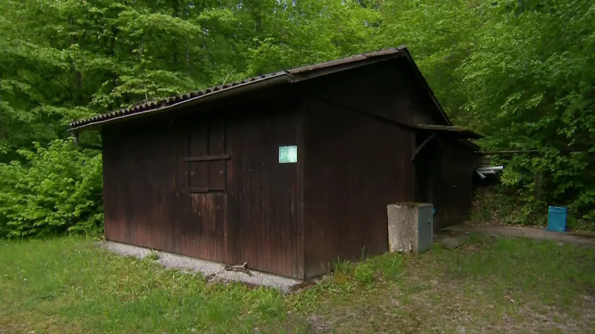 Die Jagdhütte bei Burgbernheim (Bayern) gehört seit Jahren der Familie