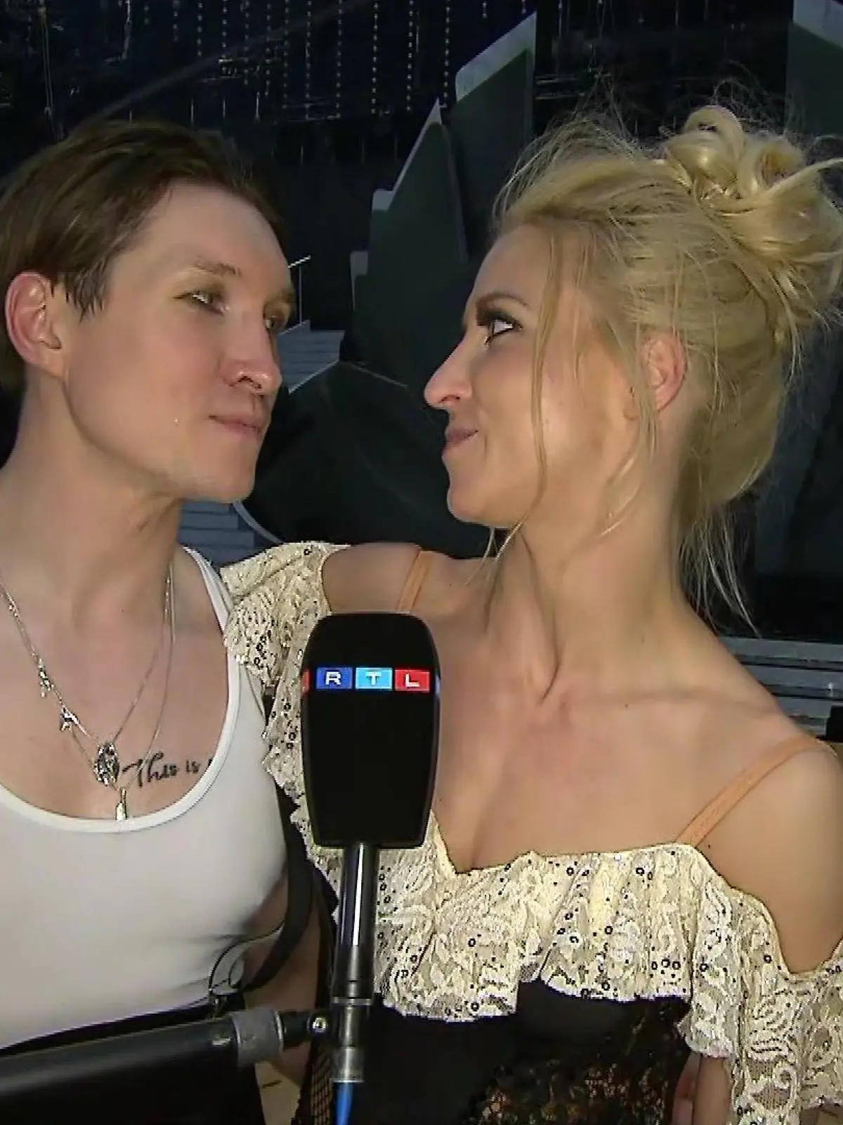 Evgeny Vinokurov und Kathrin Menzinger haben ihre Choreo trotz Sturz genossen