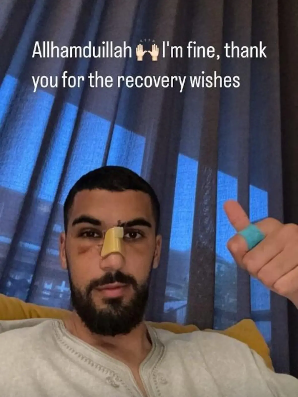 Aymen Barkok ist noch schwer gezeichnet.