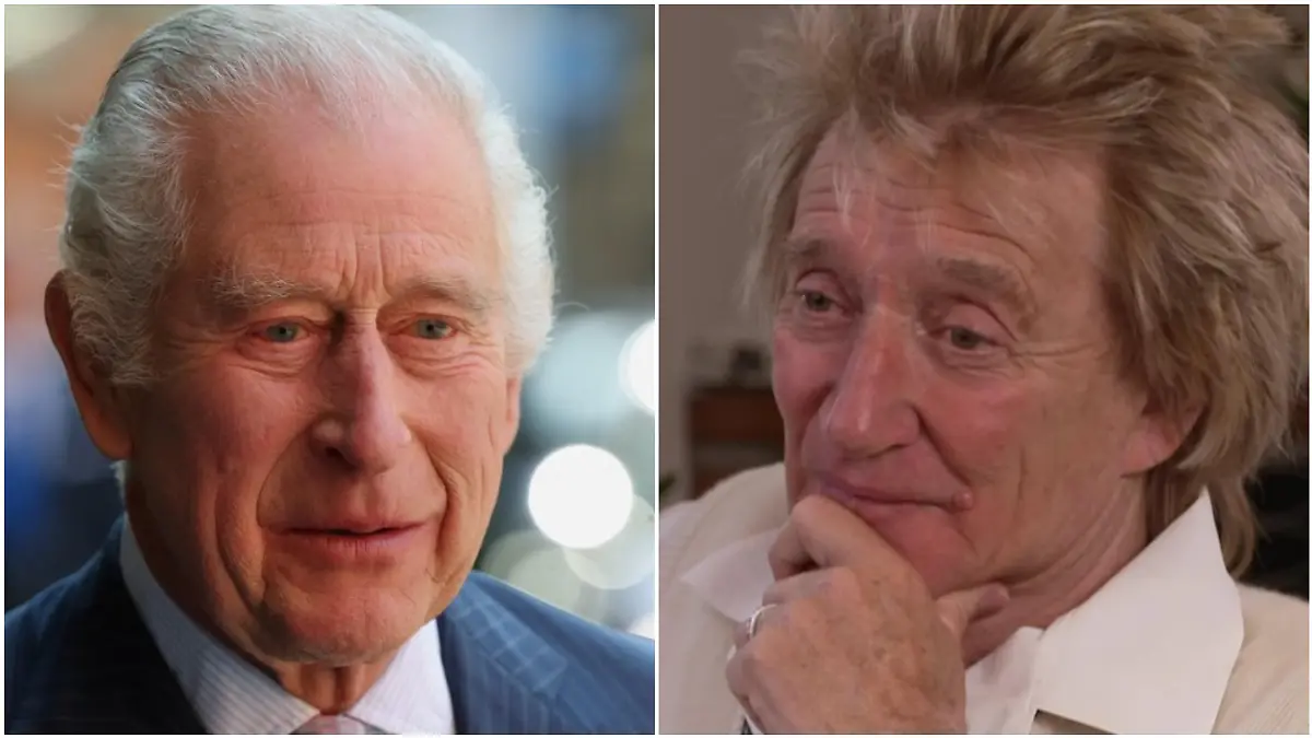 Rod Stewart spricht über sein Verhältnis zu König Charles.